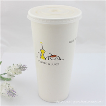 Single Wall Disposable Paper Cups with Lids